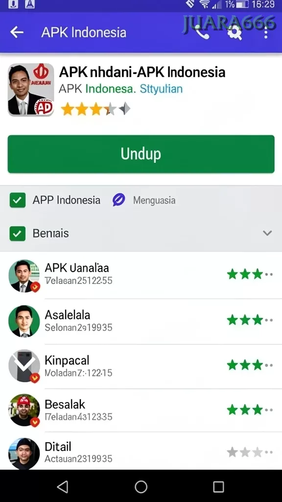Cuplikan layar RAJAWALI55 — pengaturan akun