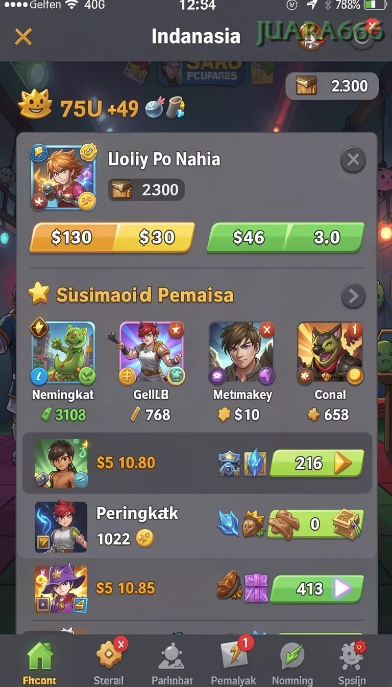 Cuplikan layar RAJAWALI55 — halaman utama